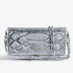 Rock quilted metallic clutch - zadig & Voltaire